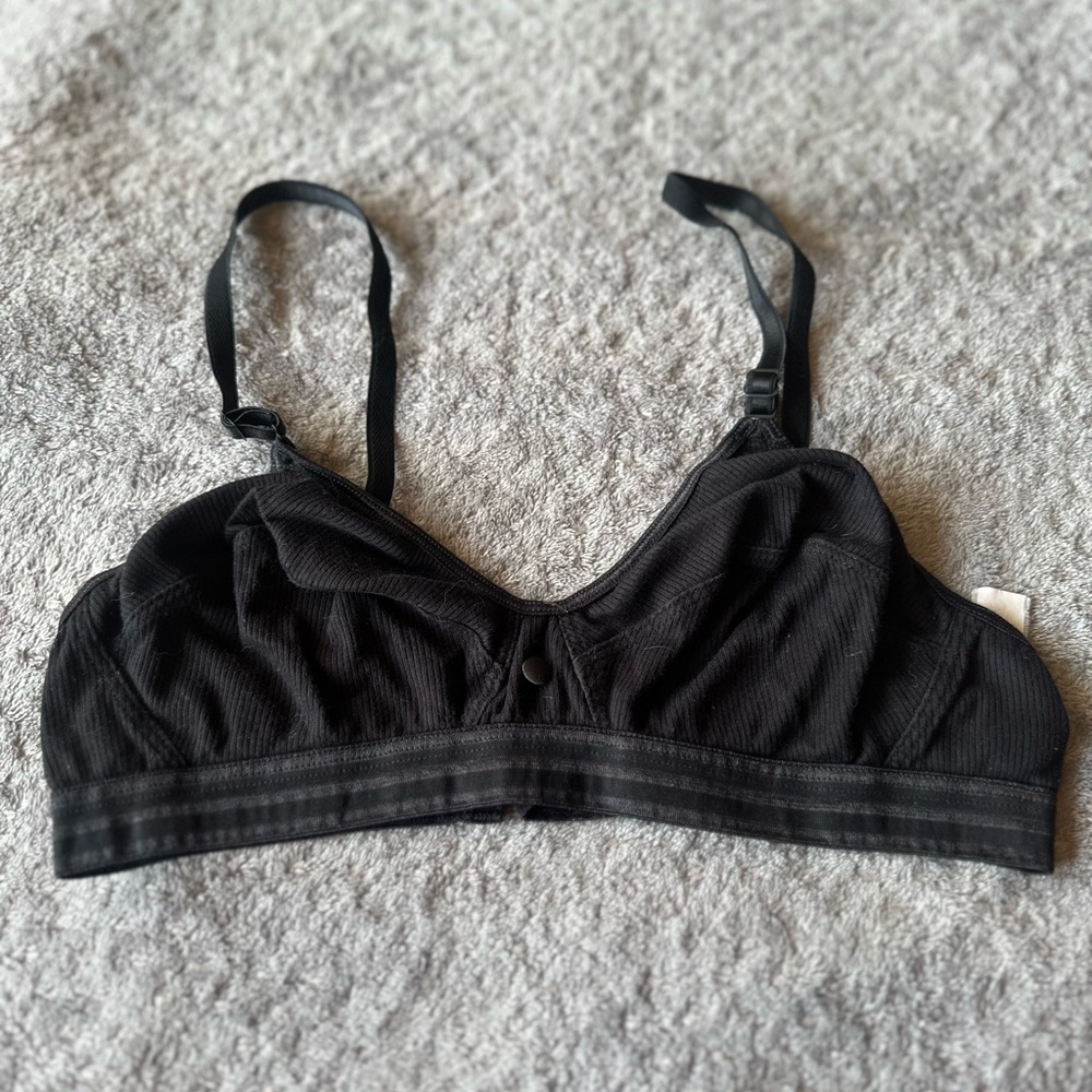 Small black cute bralette unknown brand gently worn without tags